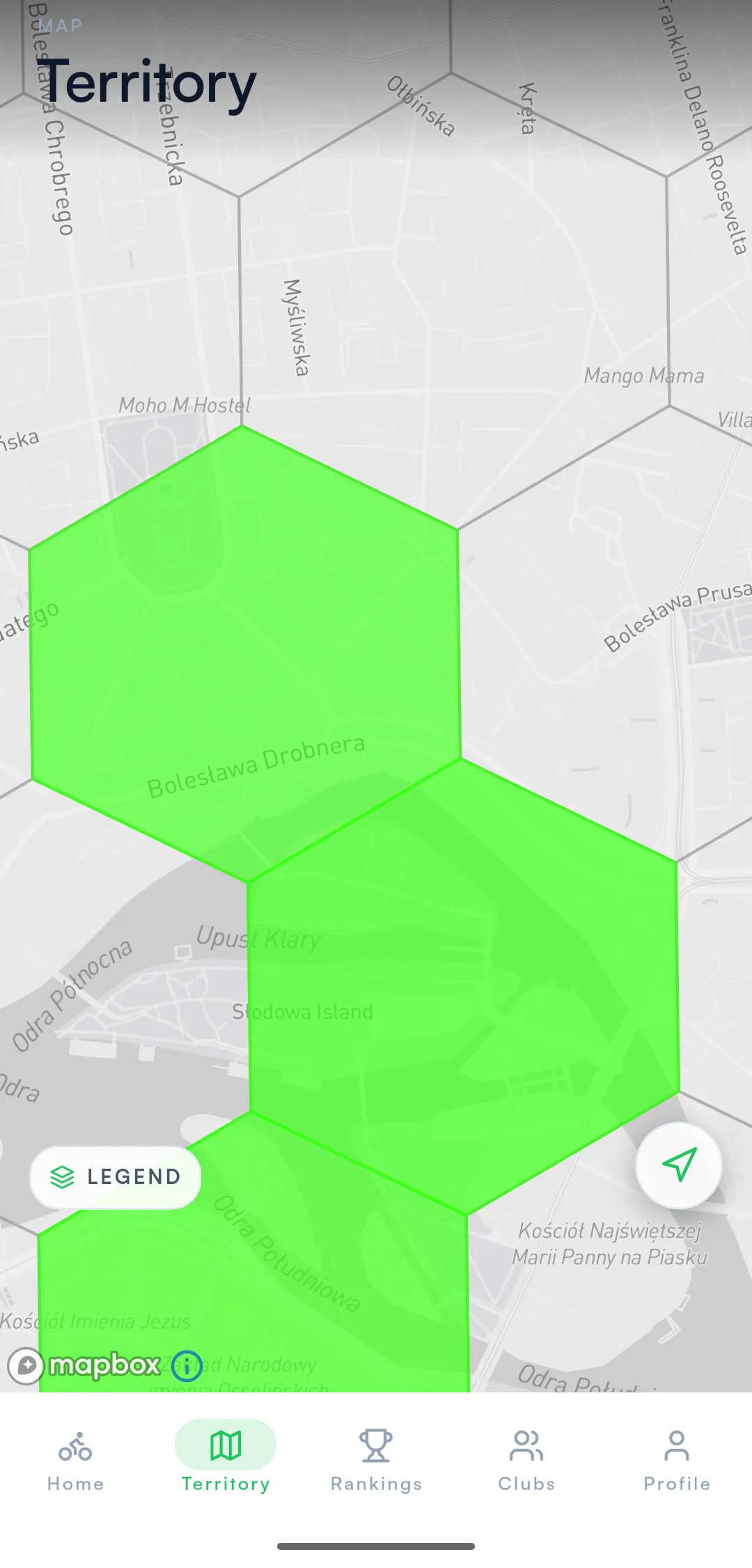 Twoja zdobyta siatka heksów, na żywo.